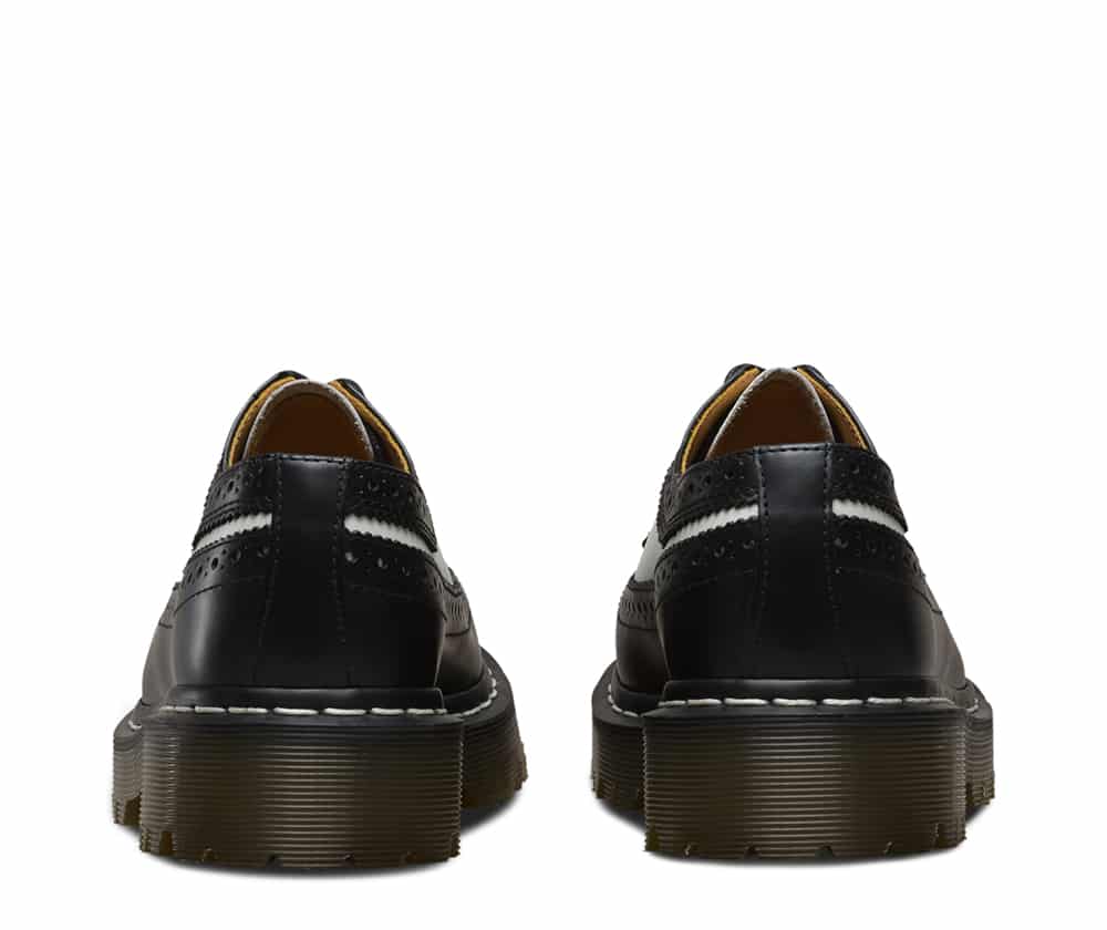 Dr. Martens 3989 Brogue BEX Black and White 3-Eye Shoe