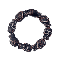 Thumbnail for Dark Brown Skull Elastic Bracelet