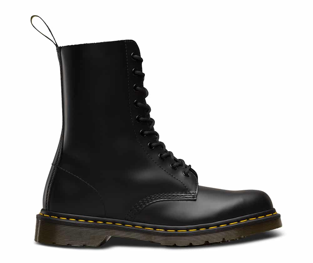 Dr. Martens 1490 Black Smooth 10-Eye Boot