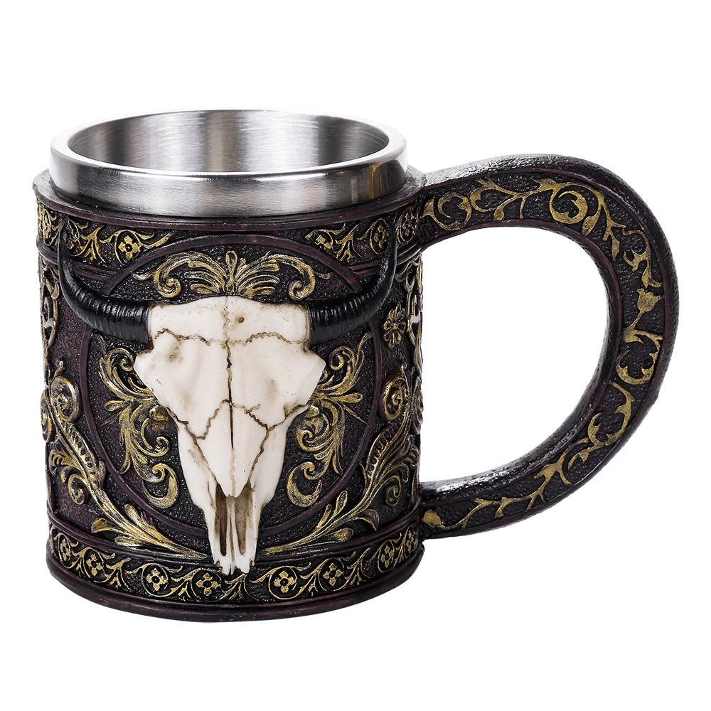 Longhorn Bull Skull Mug