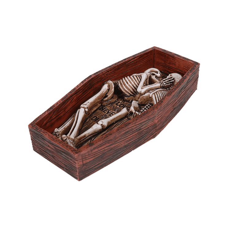 Skeleton Coffin Lovers Figurine