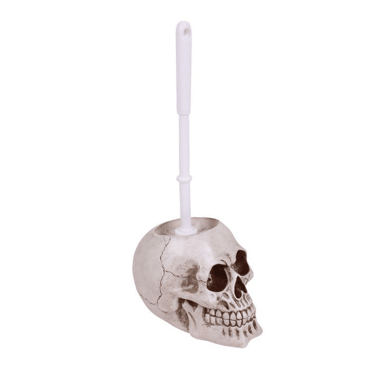 Skull Head Toilet Brush Holder