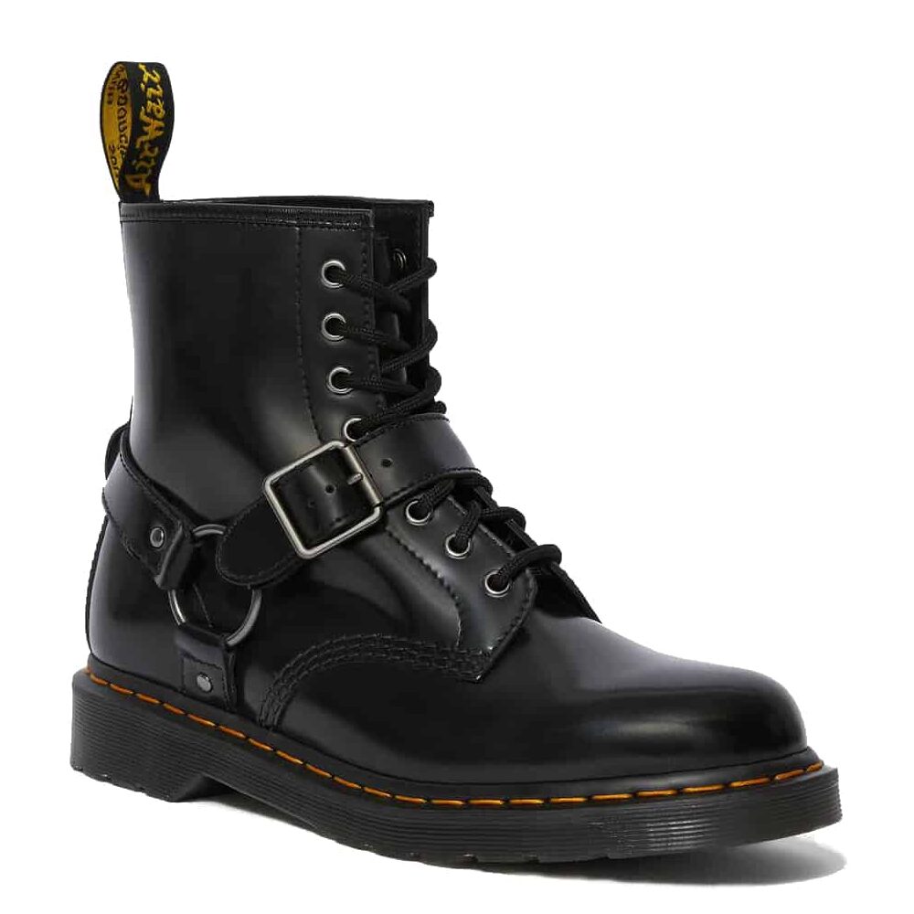 1460 Black Harness 8-Eye Boot