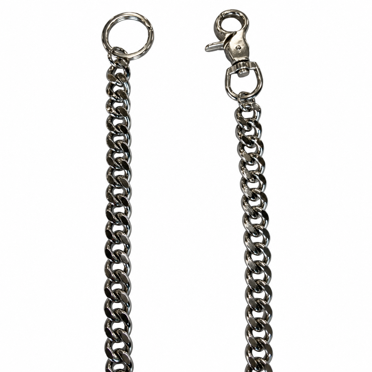 Chrome Medium Link Wallet Chain 30"