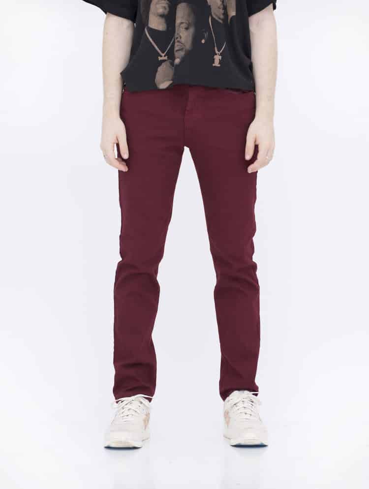 Burgundy Skinny Jeans by Neo Blue