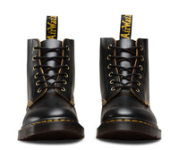 Thumbnail for Dr. Martens 101 Black Vintage Smooth 6-Eye Boot