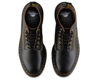 Thumbnail for Dr. Martens 101 Black Vintage Smooth 6-Eye Boot