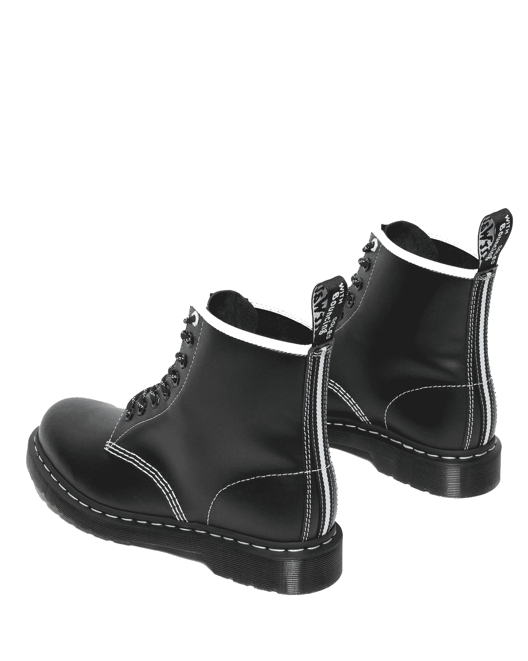 Dr. Martens BW Contrast Stitch 8 Eye Boot Red Zone