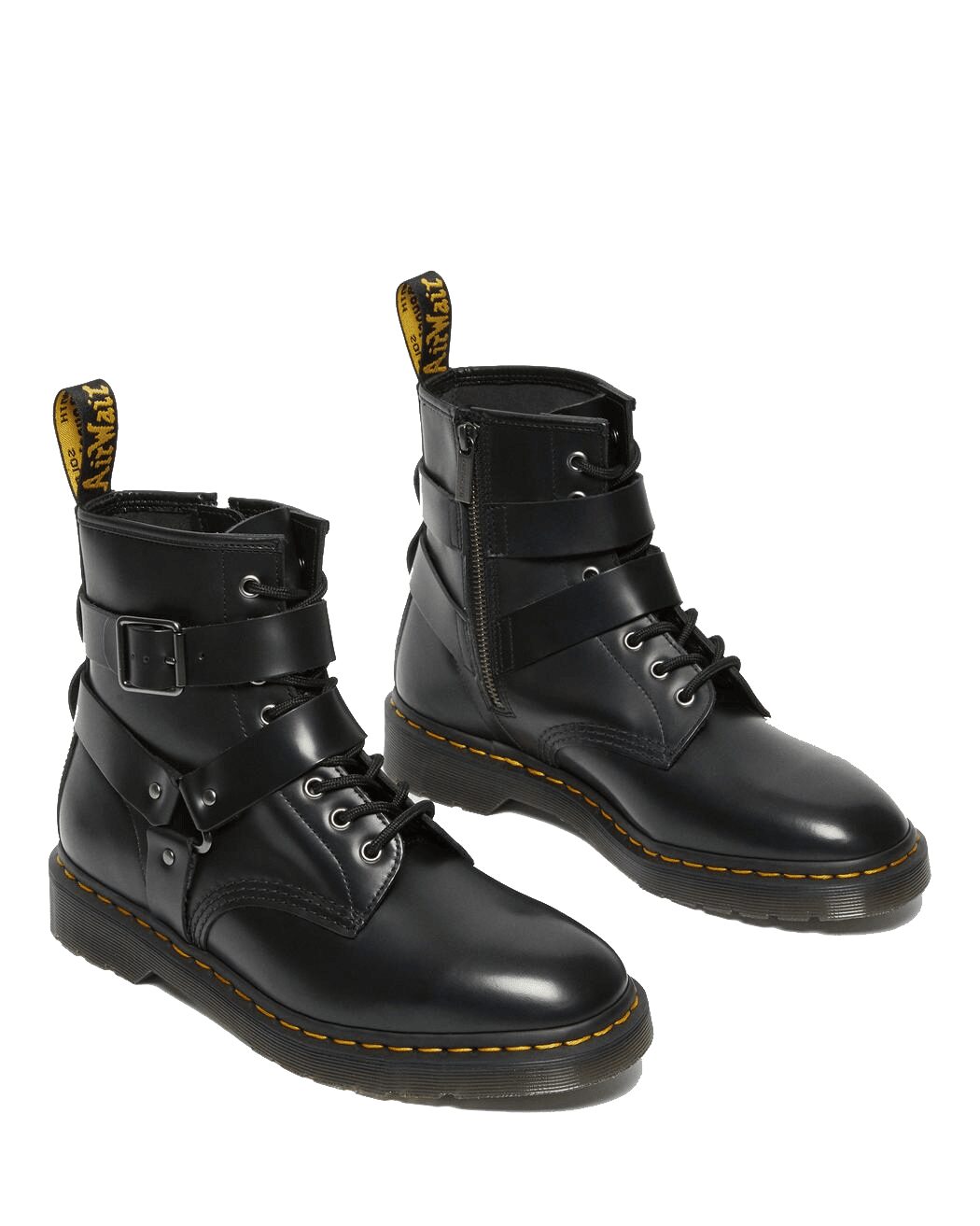 Dr. Martens Leather Harness Lace Up Boots