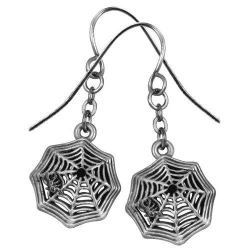 Spider Web Earrings