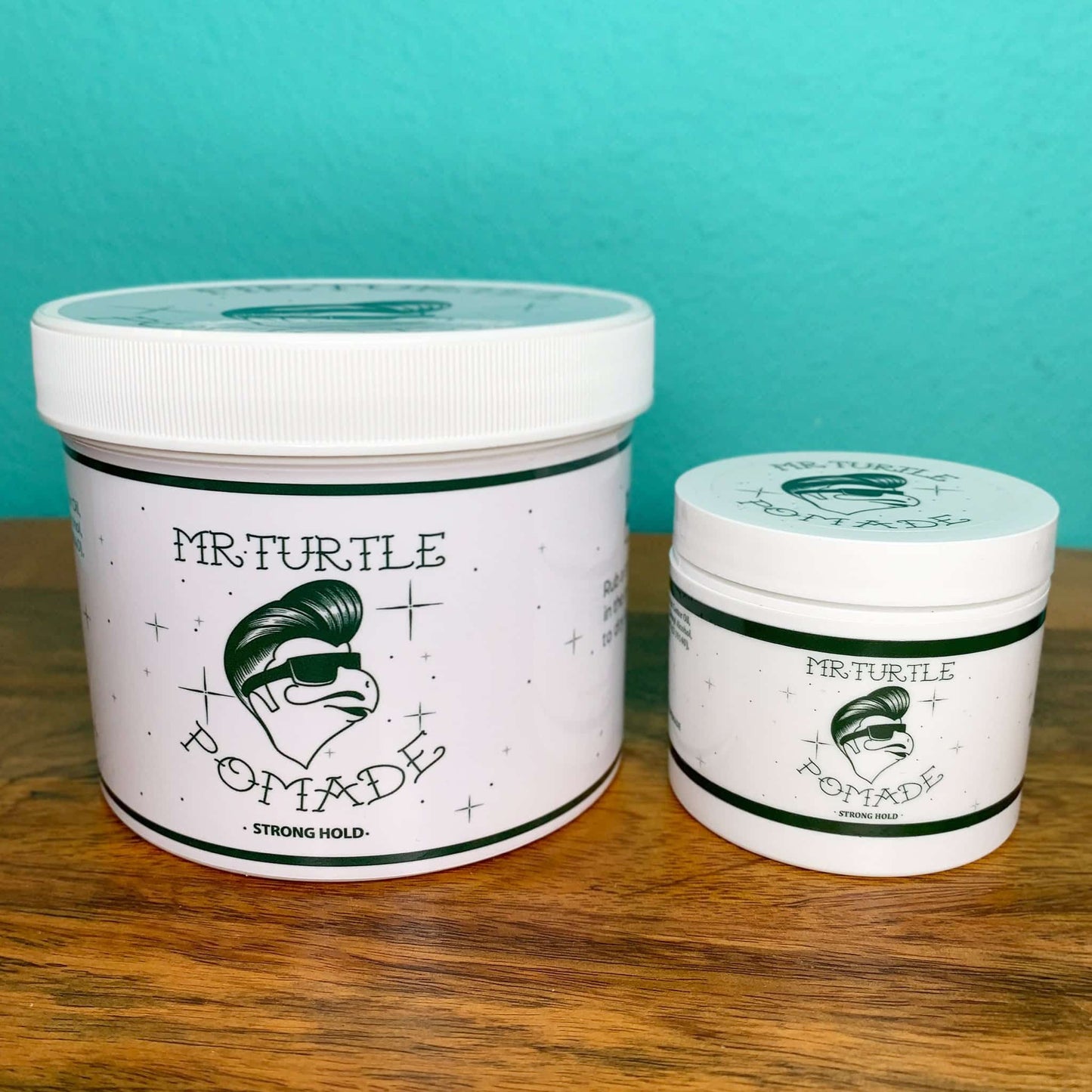 Mr. Turtle Strong Hold Pomade Tub 32oz