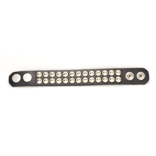 2 Row Cone Stud Wristband