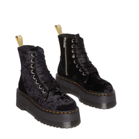 Thumbnail for Dr. Martens Vegan Jadon Max Crushed Velvet Platform Boot