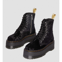 Thumbnail for Dr. Martens Vegan Jadon Max Crushed Velvet Platform Boot