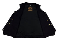 Thumbnail for Plain Black Denim Vest by Milwaukee Leather