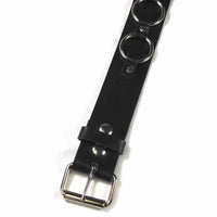 Thumbnail for Bondage Strap Leather Belt w/ O Rings
