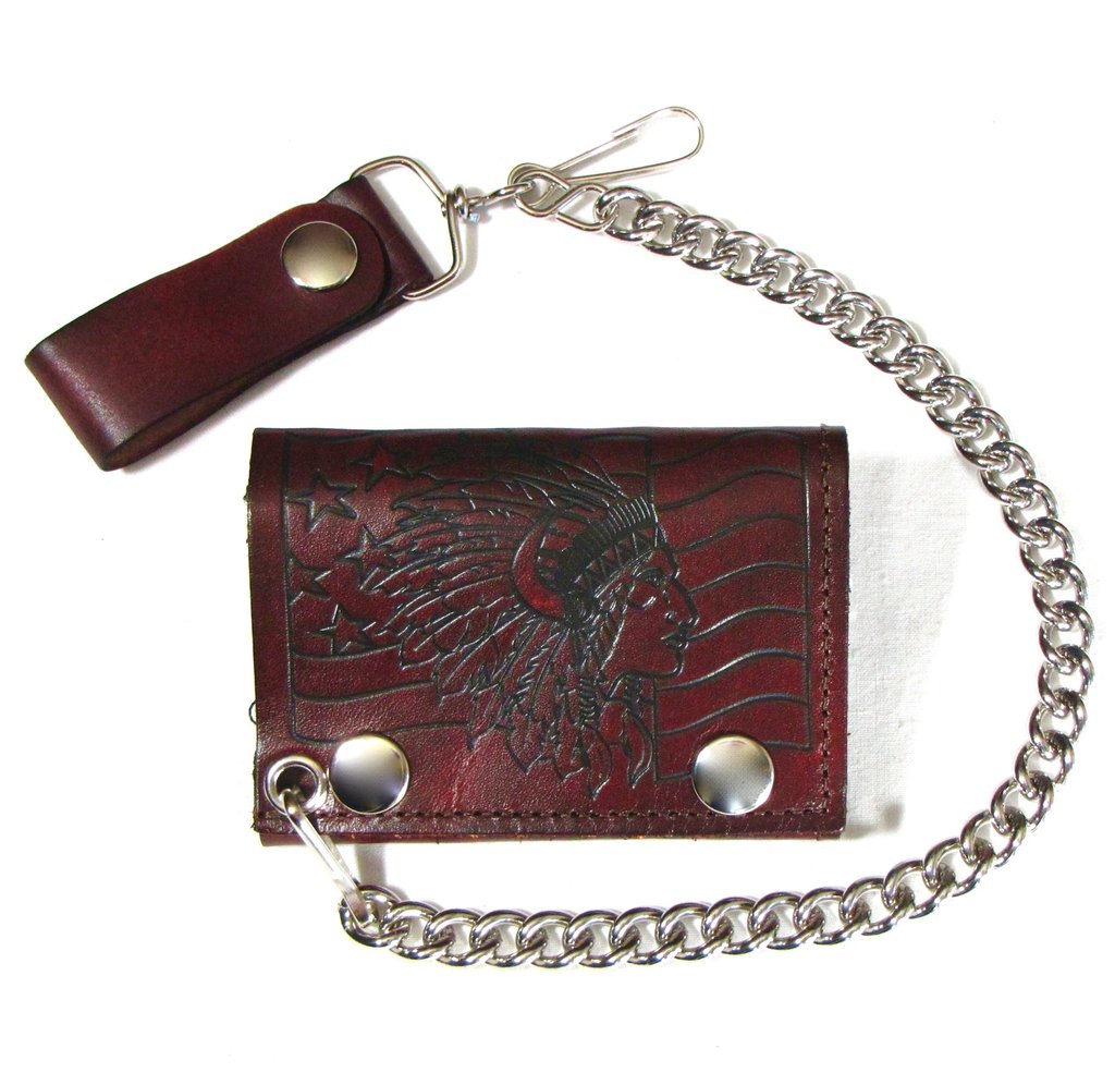 Indian Chief Flag Tri-Fold Wallet