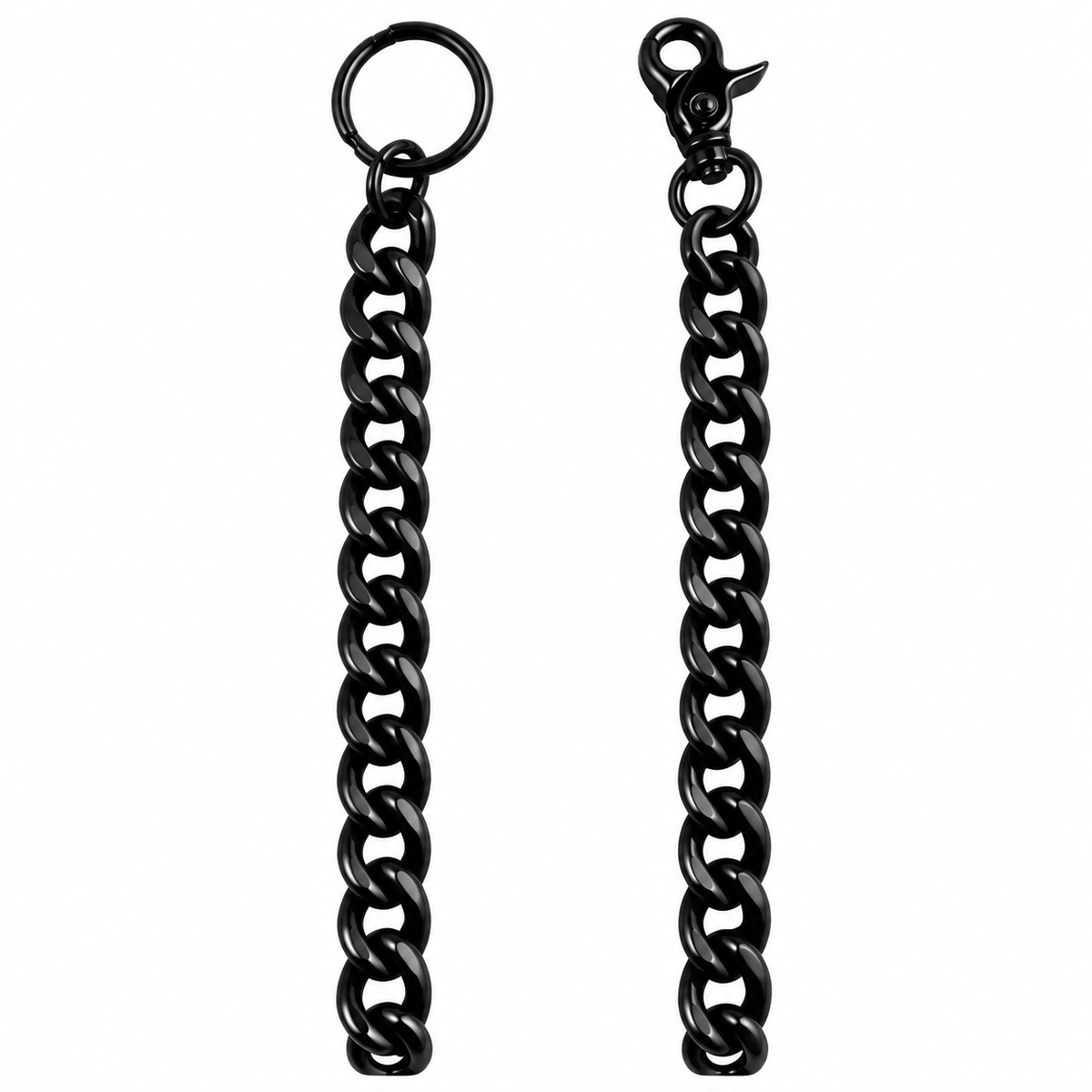 Dark Chrome Medium Link Wallet Chain 30"