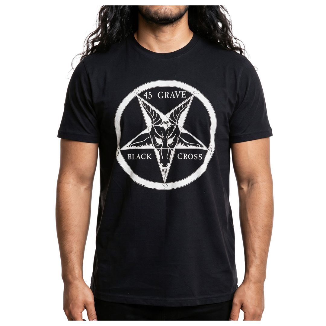 45 Grave Black Cross T-Shirt