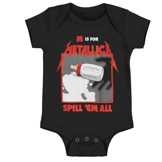 Metallica Spill 'Em All With Milk Bottle Onesie