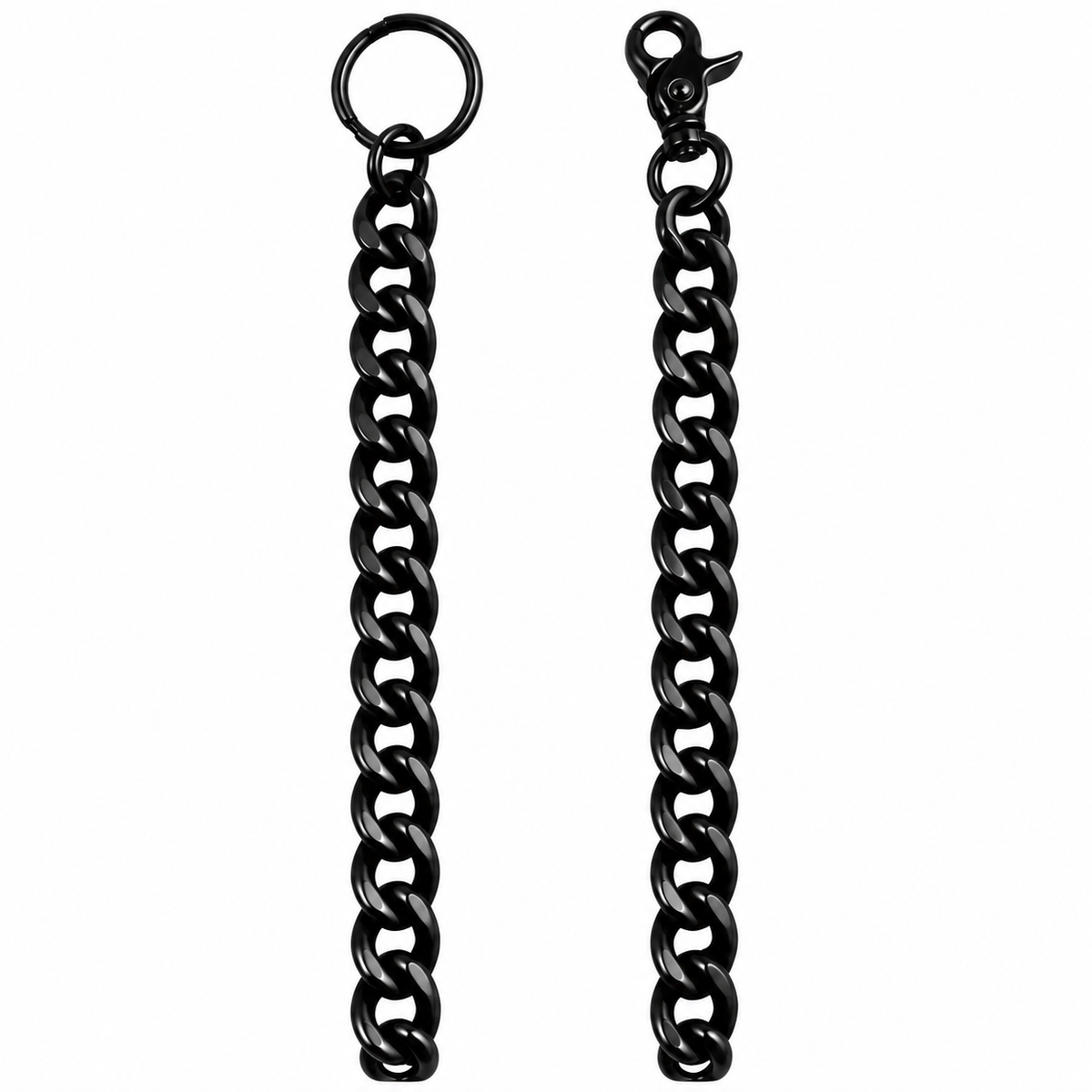 Dark Chrome Medium Link Wallet Chain 30"