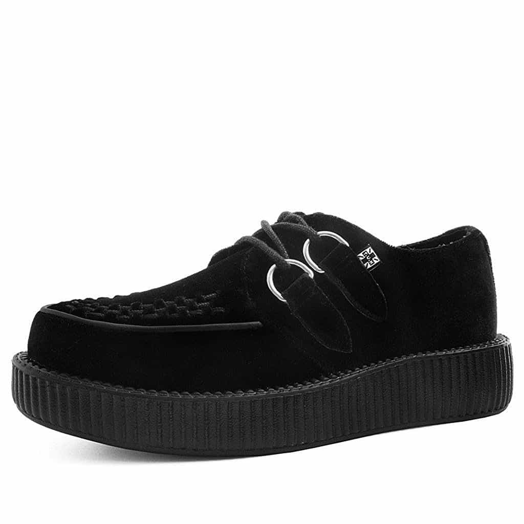 TUK Black Velvet Low Sole Creeper V9308