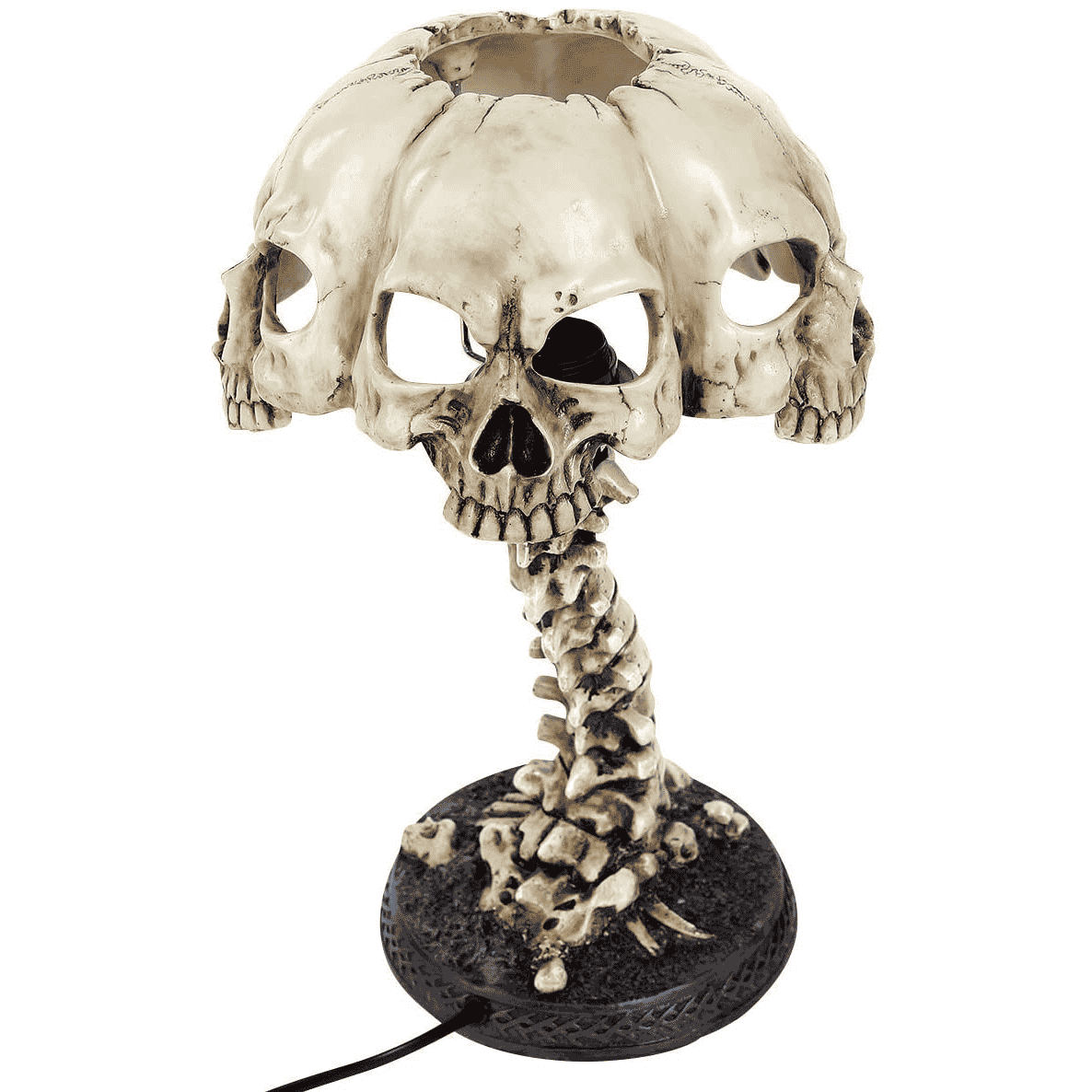 Skulls on Spine Lamp