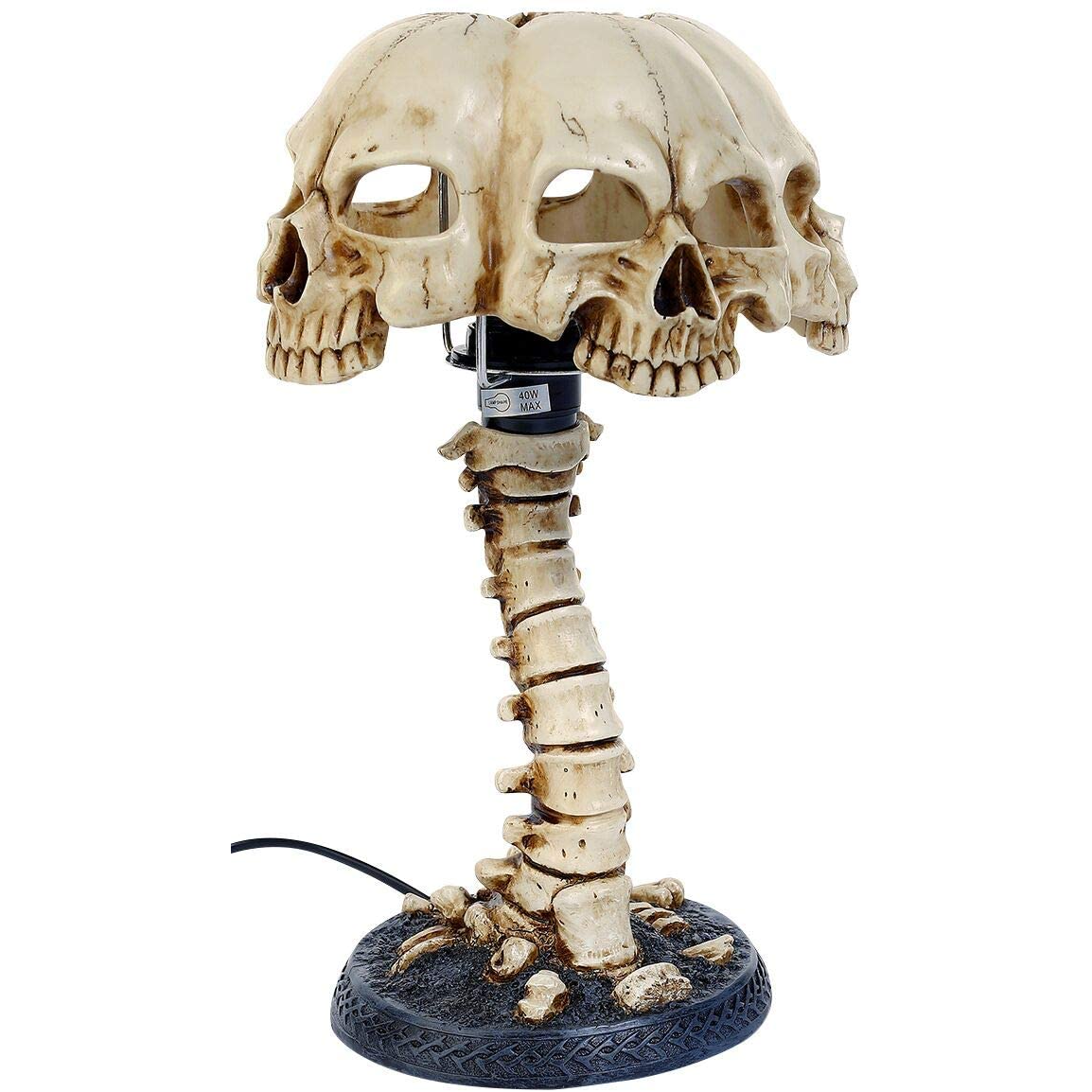 Skulls on Spine Lamp