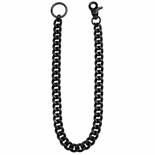 Dark Chrome Medium Link Wallet Chain 30"