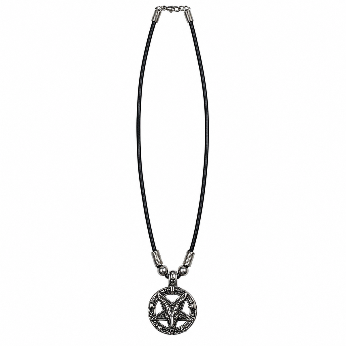 Pentagram Goat Head Necklace