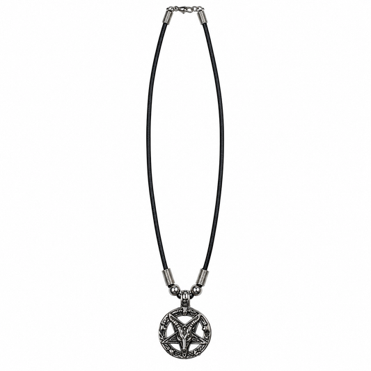 Pentagram Goat Head Necklace