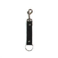 Thumbnail for Black Leather Strap Key Fob w/ Trigger Hook