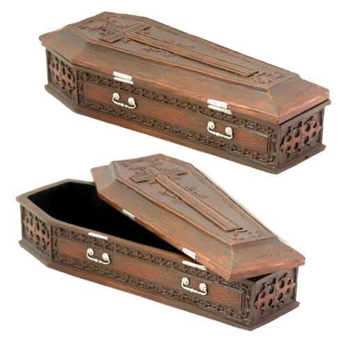 Brown Vampire Coffin Box