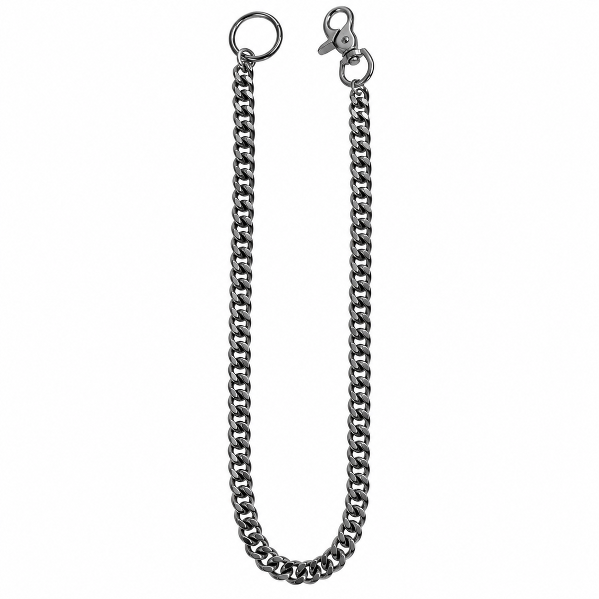 Chrome Medium Link Wallet Chain 30"