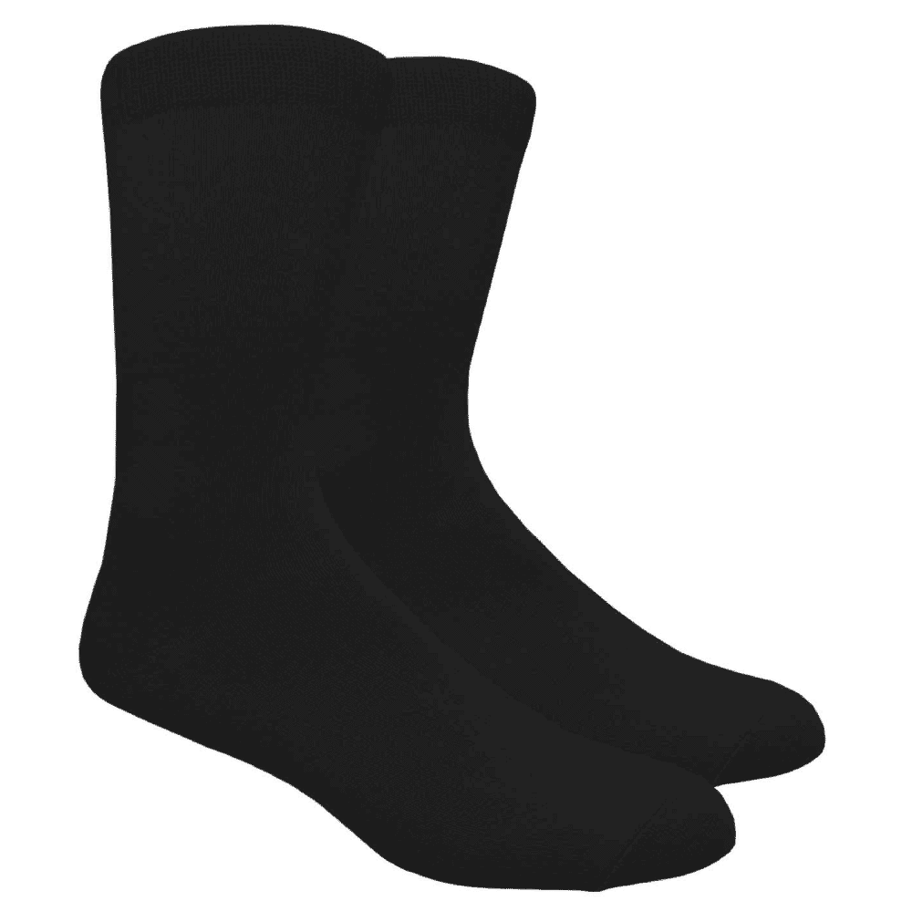 Plain Black Crew Socks
