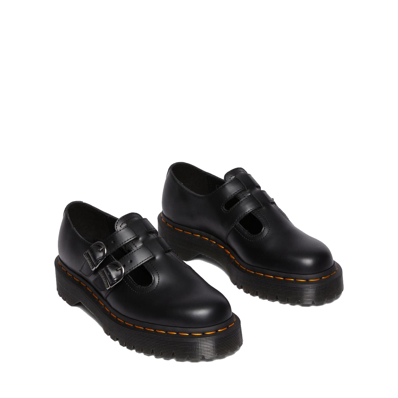 Dr. Martens 8065 II Black Smooth Platform Mary Jane