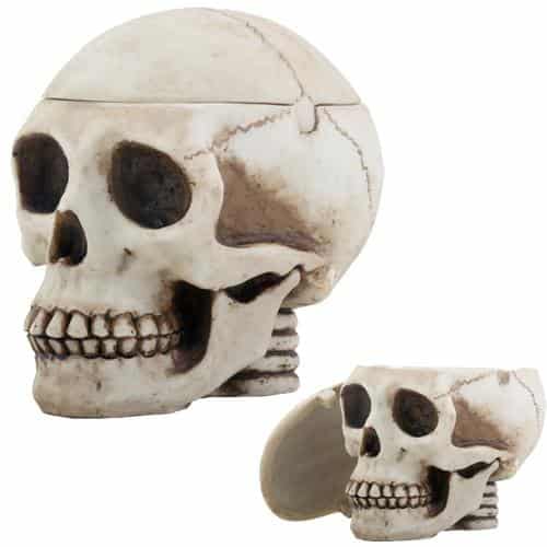 Human Skull Box Ashtray