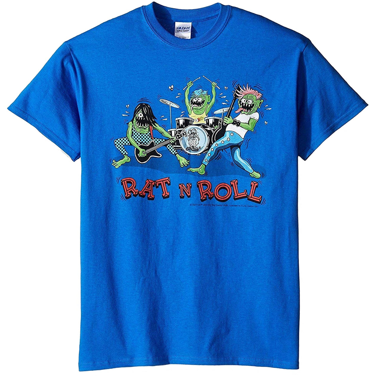Rat Fink Rat n Roll Blue T-Shirt