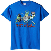 Thumbnail for Rat Fink Rat n Roll Blue T-Shirt