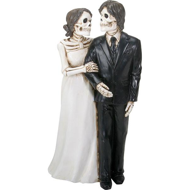 Skeleton Wedding Couple Figurine