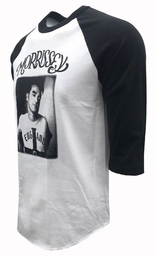 Morrissey England White Baseball Tee