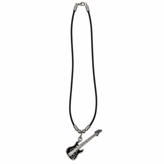 Black Guitar Necklace