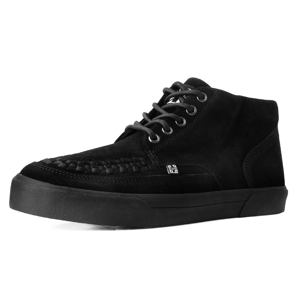 TUK Black Suede 5-Eye Creeper Sneaker A3153