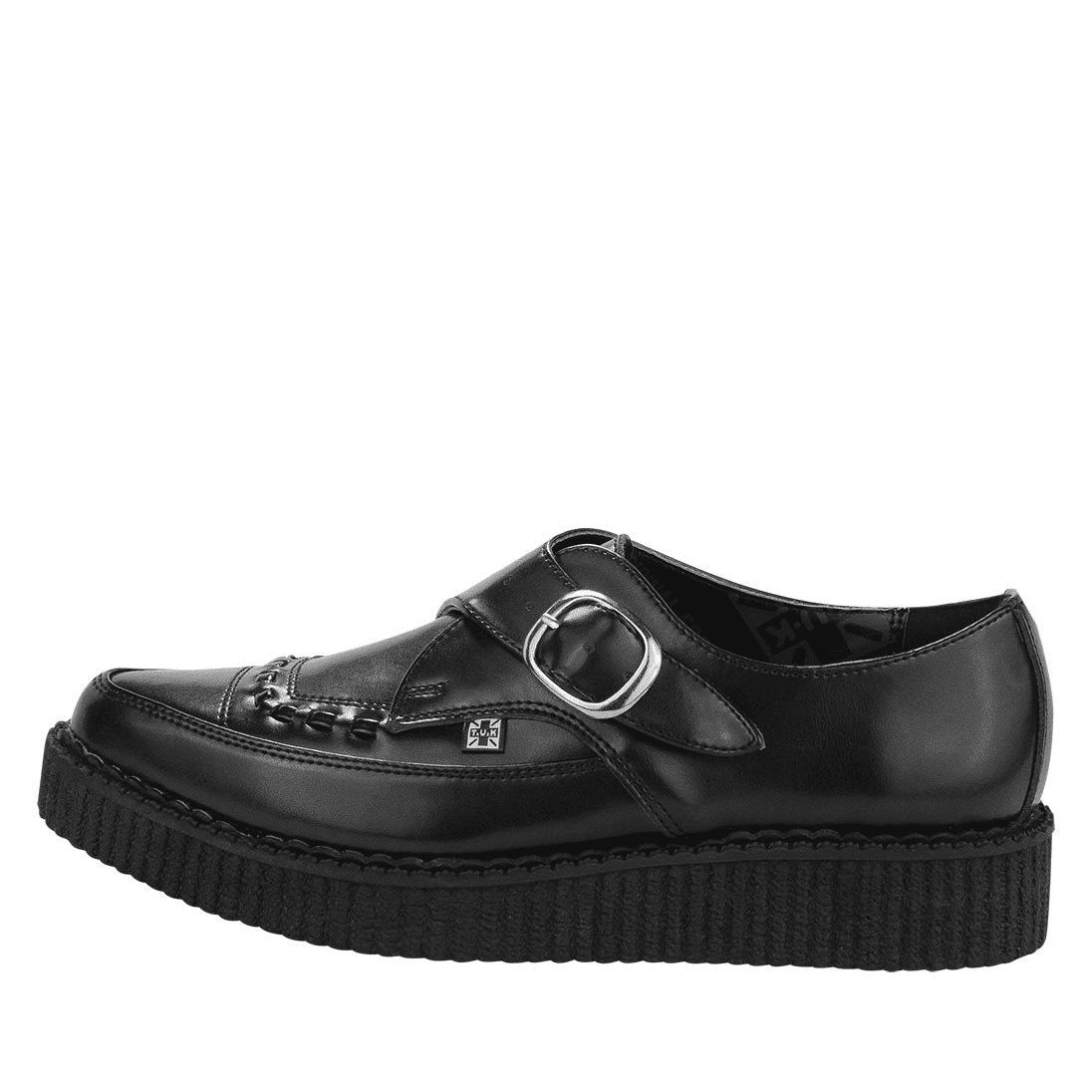 TUK Black Leather Pointed Creeper A8520