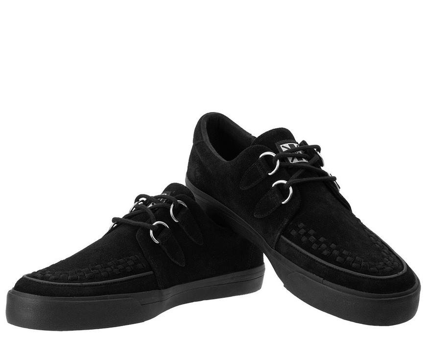 TUK Black Suede Sneaker Creeper A9178