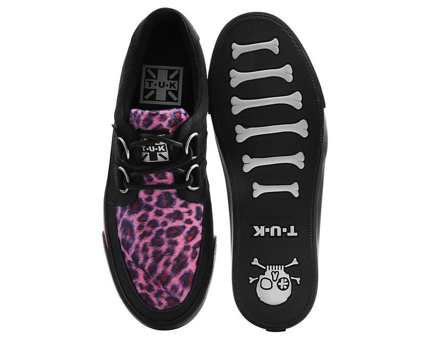 TUK Pink Leopard Sneaker Creeper A9483 – Red Zone