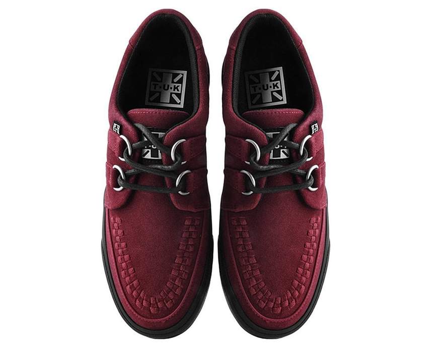 TUK Red Suede Sneaker Creeper A9529