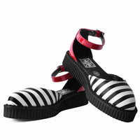 Thumbnail for TUK Stripe Red Pointed Sandal Creeper A9615
