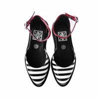 Thumbnail for TUK Stripe Red Pointed Sandal Creeper A9615