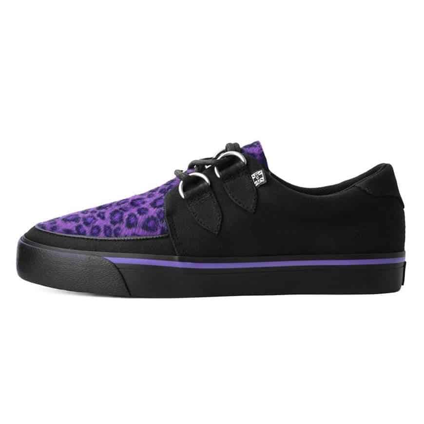 TUK Purple Leopard Sneaker Creeper A9690